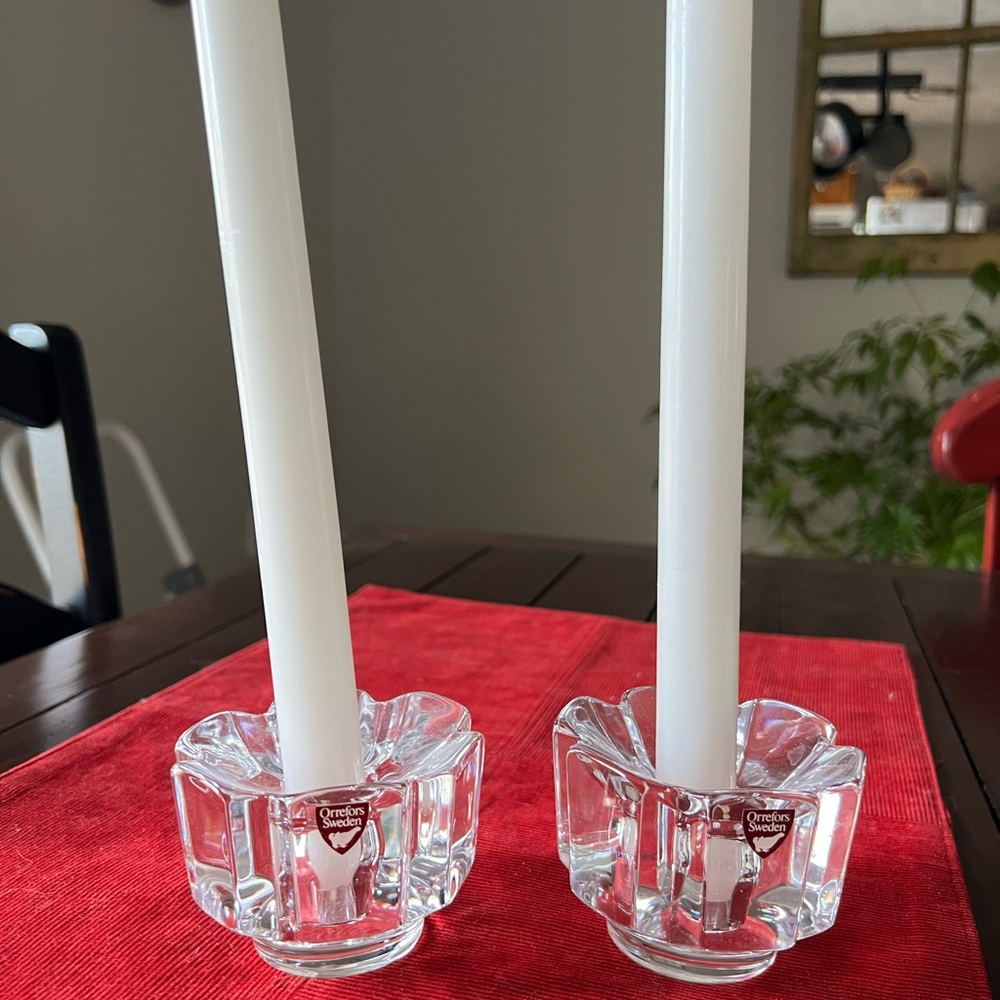 Orefus crystal candle sticks
